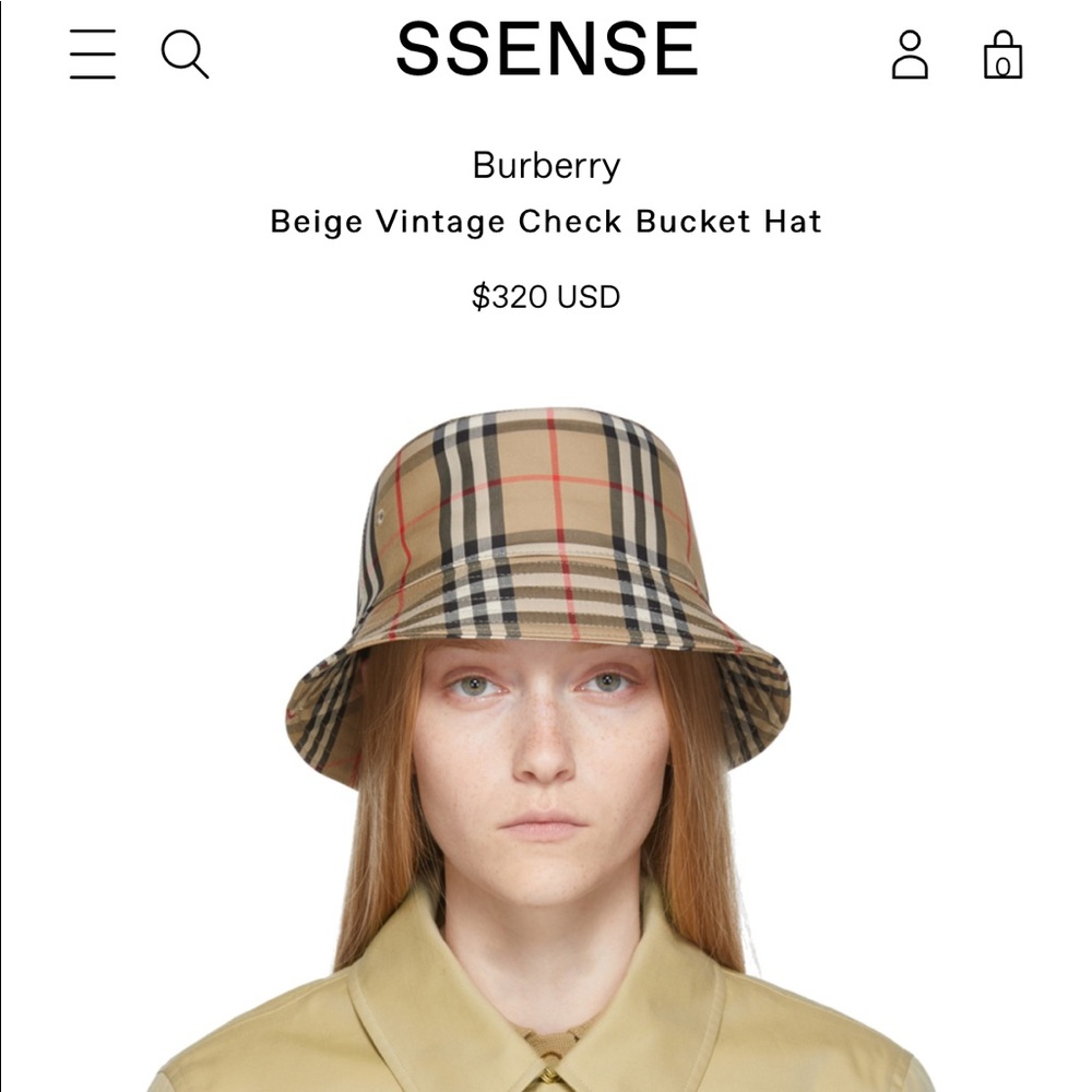 BURBERRY BUCKET HAT
